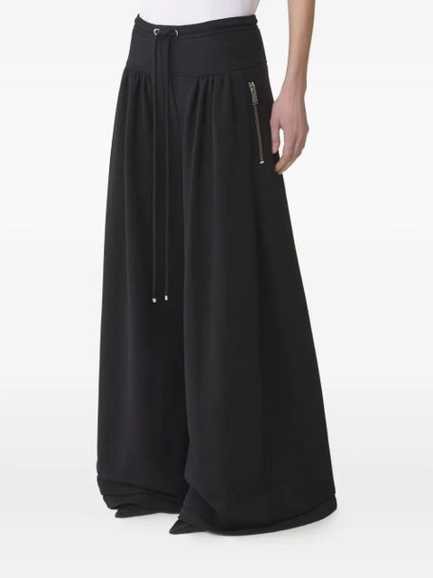 Lanvin pleated drawstring trousers - Black