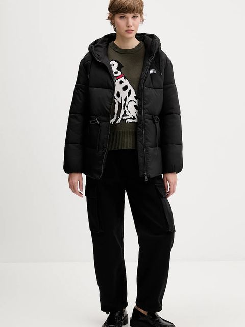 Tommy Jeans kurtka kolor czarny zimowa oversize DW0DW21626 - zdjęcie produktu nr 2