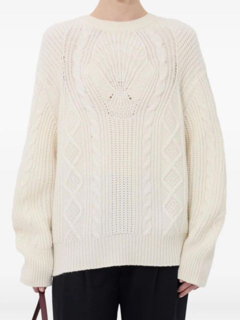 LouLou de Saison Silva cable knit sweater - Neutrals