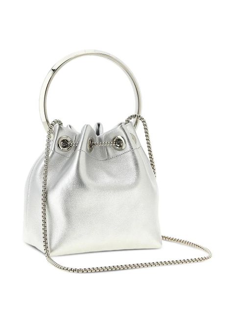 Jimmy Choo Bon Bon drawstring bucket bag - Silver