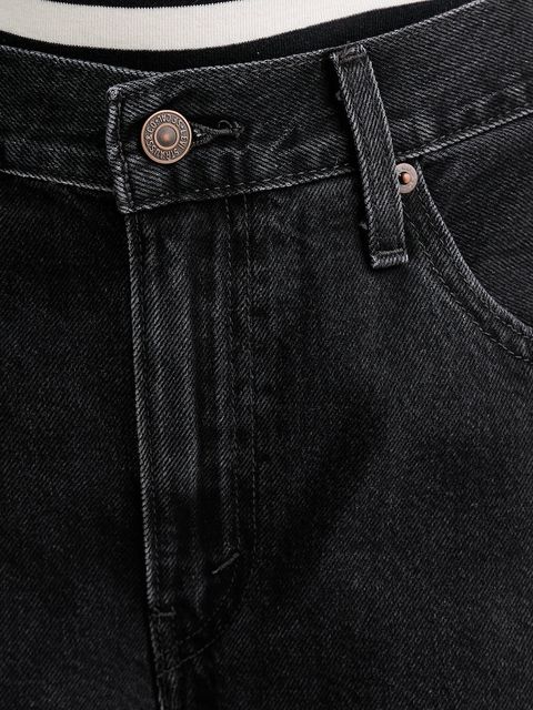 Levi's szorty jeansowe BAGGY DAD damskie kolor czarny gładkie high waist 000MJ