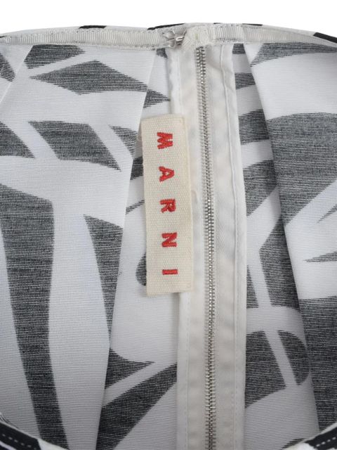 Marni Pre-Owned abstract-print skirt - Black - zdjęcie produktu nr 2