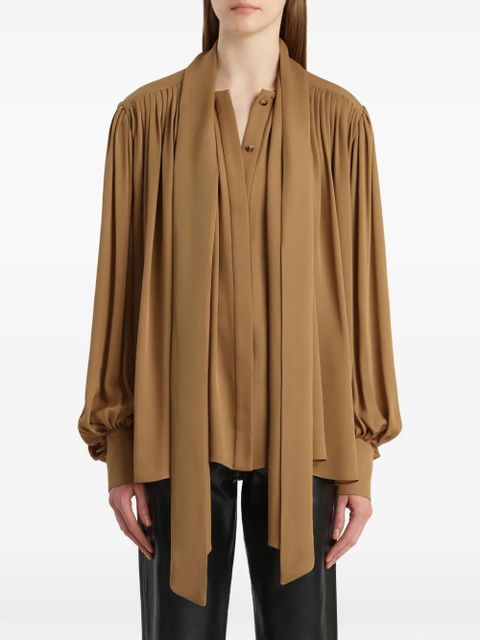 KHAITE Vali top - Brown