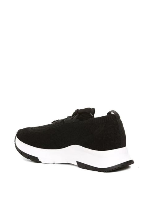 Gianvito Rossi knit lace-up sneakers - Black