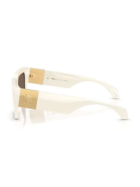Versace okulary przeciwsłoneczne damskie kolor biały 0VE4497U