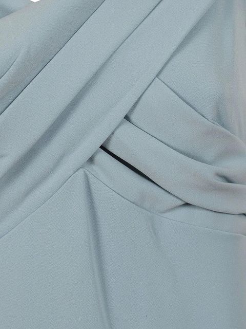 Lauren Ralph Lauren off-shoulder midi dress - Blue