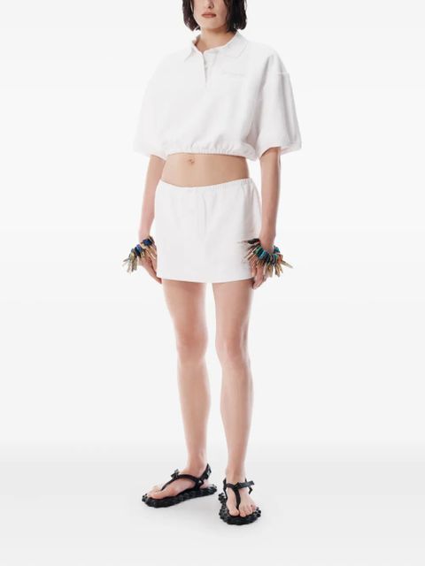 Alexander Wang elasticated-waistband buttoned skirt - White - zdjęcie produktu nr 2