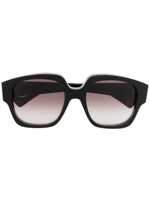 Gucci Eyewear oversized square-frame sunglasses - Black - zdjęcie produktu nr 1
