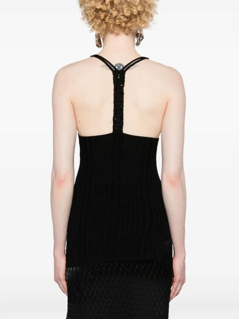 ISABEL MARANT Debra fine-ribbed tank top - Black