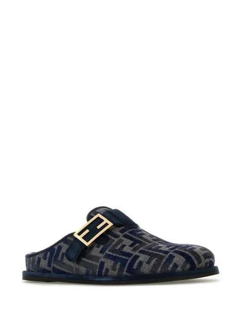 FENDI Feel denim slippers - Blue - zdjęcie produktu nr 2