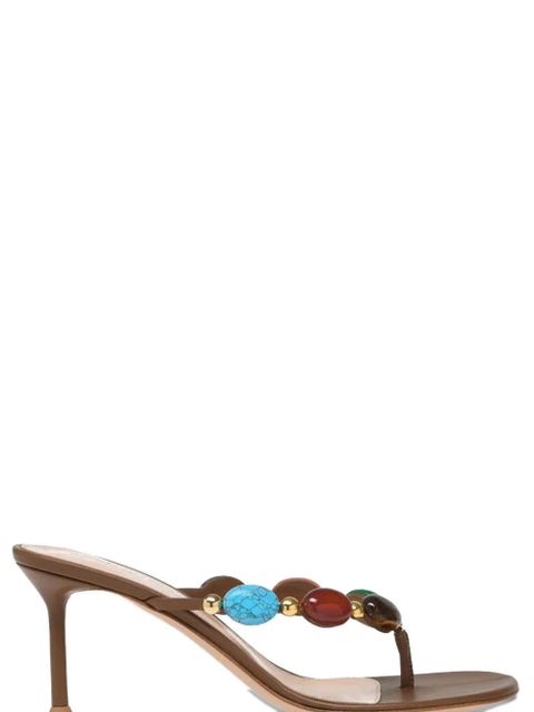 Gianvito Rossi 70mm Shanti thong sandals - Brown - zdjęcie produktu nr 2