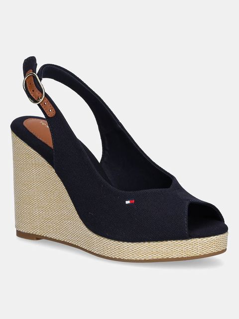 Tommy Hilfiger sandały FLAG HIGH WEDGE ESPAD SLINGBACK - zdjęcie produktu nr 1