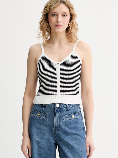 Karl Lagerfeld top damski z bawełny IKON - zdjęcie produktu nr 1