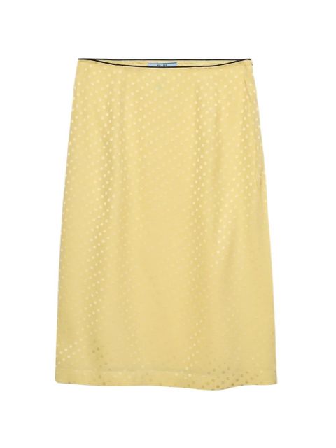 Prada polka-dot satin skirt - Yellow - zdjęcie produktu nr 1