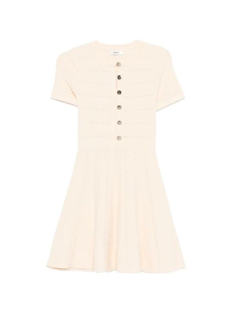 SANDRO button knitted mini dress - Neutrals - zdjęcie produktu nr 1