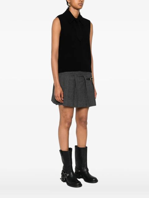 SANDRO buttoned sleeveless top - Black