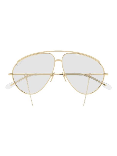 Gucci Eyewear pilot sunglasses - Gold