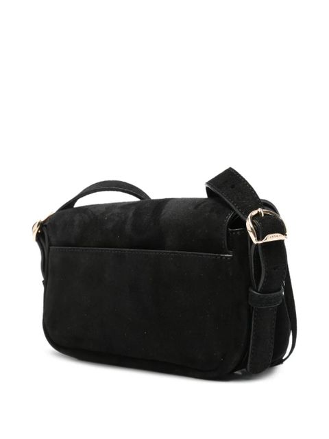 SANDRO mini fringed crossbody bag - Black