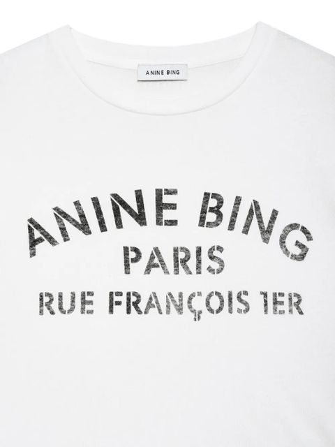 ANINE BING stencil Cohen tee - White