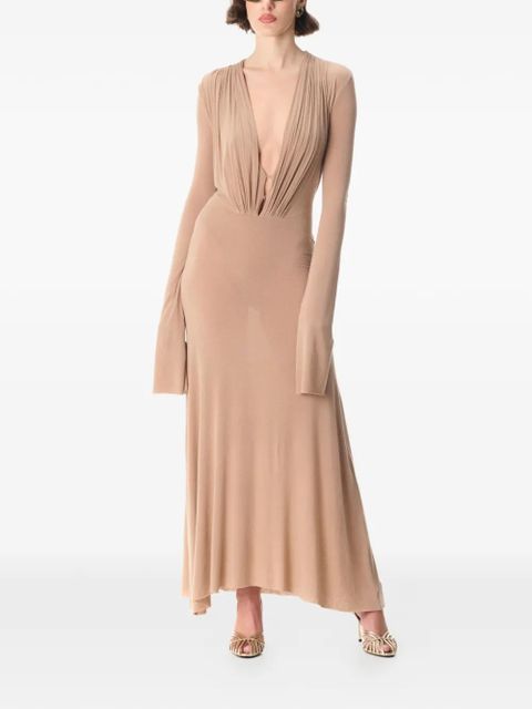 MANURÍ Suki maxi dress - Neutrals