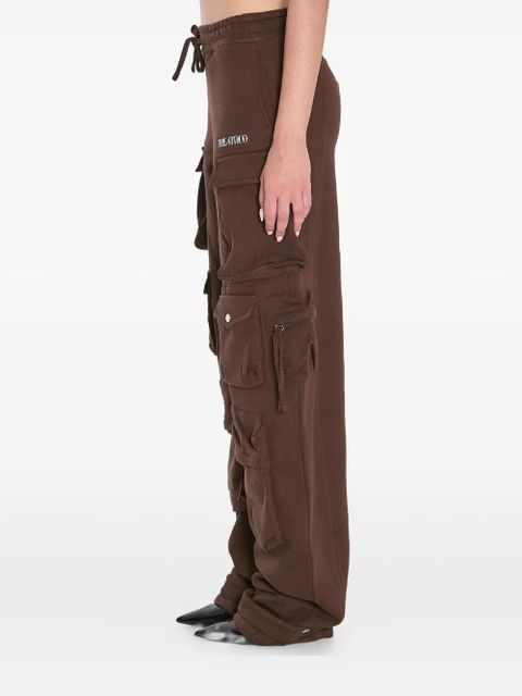 The Attico Fern elasticated-waist cargo pants - Brown