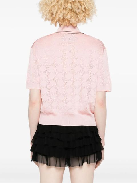 AMIRI MA Quad polo top - Pink