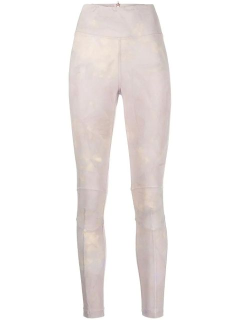 Moncler Grenoble abstract pattern leggings - Neutrals - zdjęcie produktu nr 1