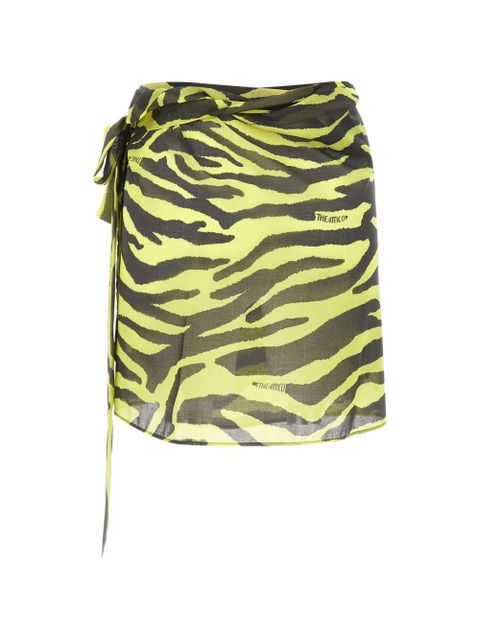 The Attico zebra-print skirt - Yellow - zdjęcie produktu nr 2