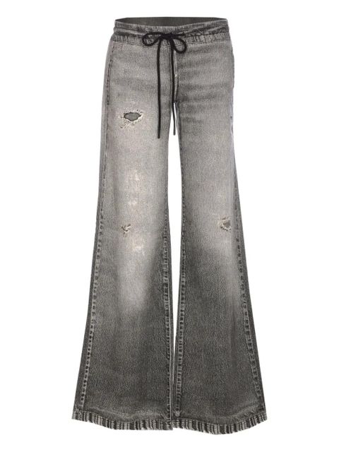 Diesel D-Ainty distressed elasticated-waist jeans - Grey - zdjęcie produktu nr 1