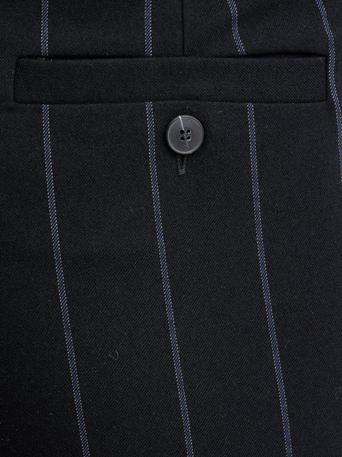 MAX&Co. spodnie damskie kolor granatowy proste high waist 2526136053200