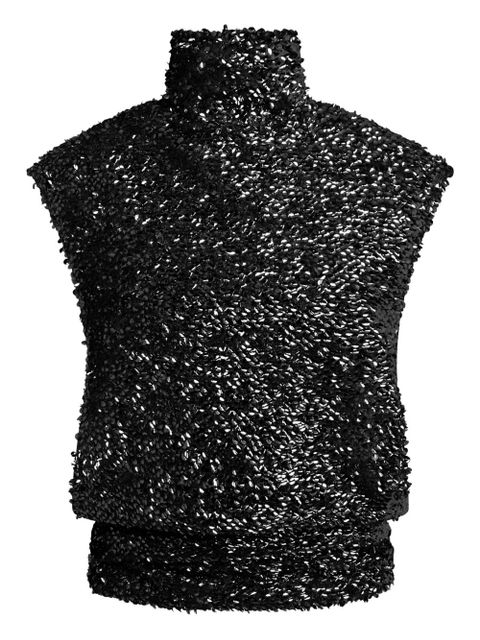 16Arlington Ovica sequinned tank top - Black - zdjęcie produktu nr 1