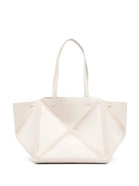 Nanushka The Origami crochet-stitch tote bag - Neutrals - zdjęcie produktu nr 1