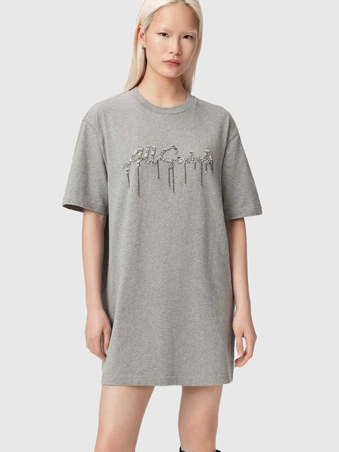 AllSaints sukienka bawełniana CHAINS - zdjęcie produktu nr 1