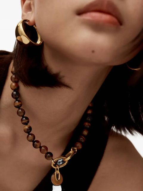 Monica Vinader beaded-gold necklace