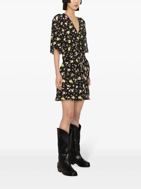 Zadig&Voltaire Rozom floral-print minidress - Black