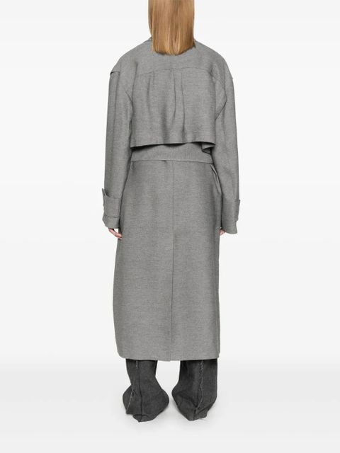 JW Anderson Longline trench coat - Grey