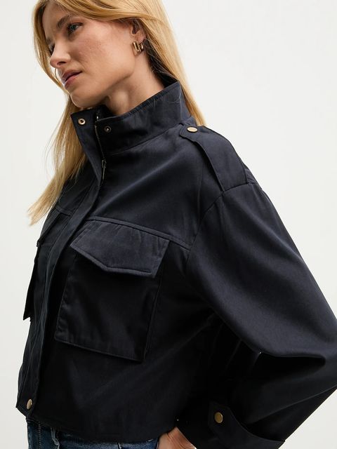 Answear.LAB kurtka kolor granatowy przejściowa