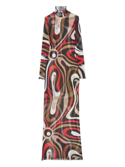 PUCCI Marmo-print maxi dress - Brown - zdjęcie produktu nr 1