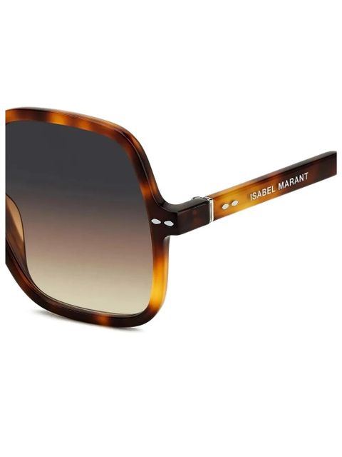 Isabel Marant Eyewear tortoiseshell-effect square-frame sunglasses - Brown