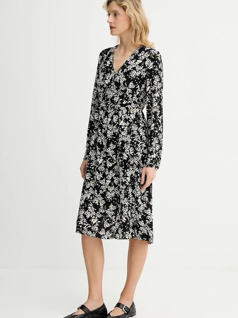 Marc O'Polo sukienka kolor czarny mini prosta 509098321303 - zdjęcie produktu nr 2