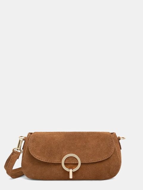 Answear.LAB torebka zamszowa kolor brązowy - zdjęcie produktu nr 1