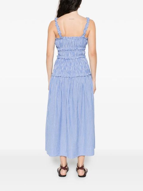 DÔEN Marianne striped midi dress - Blue