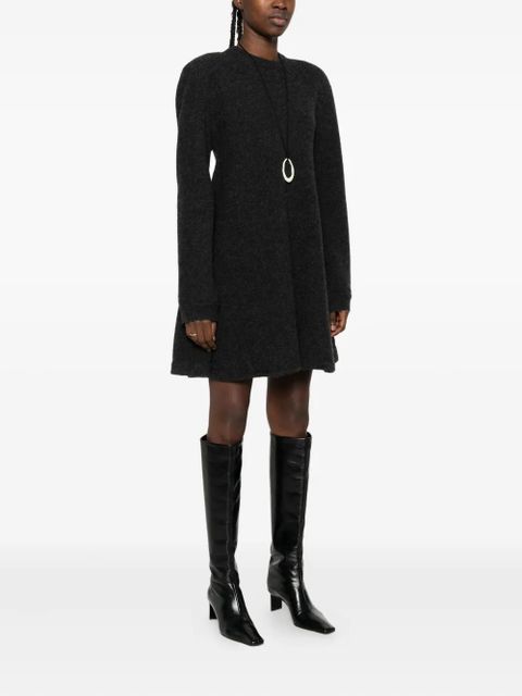 Nanushka a-line knitted mini dress - Grey