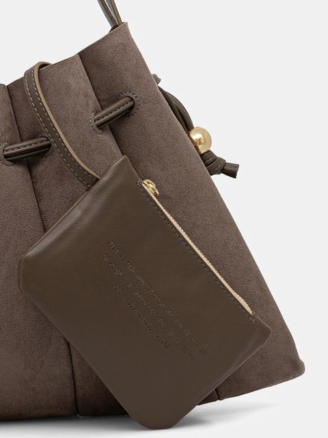 Themoire torebka kolor brązowy TMFW25CLPSUE58