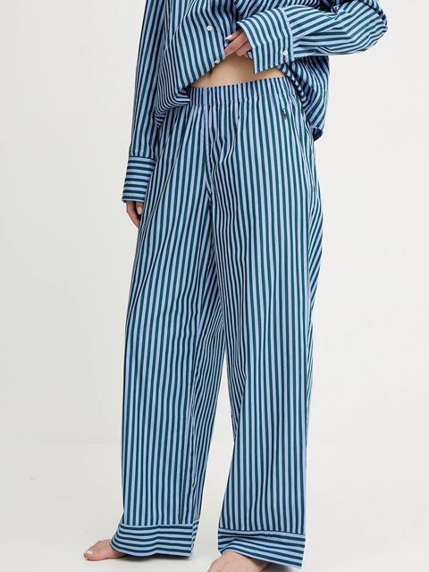 Polo Ralph Lauren piżama bawełniana kolor fioletowy bawełniana 4P8004