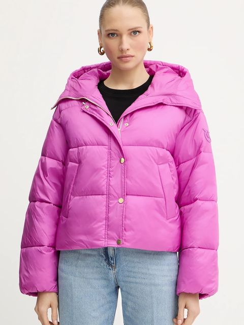 Pinko kurtka kolor różowy zimowa oversize 105656 A2TF - zdjęcie produktu nr 1