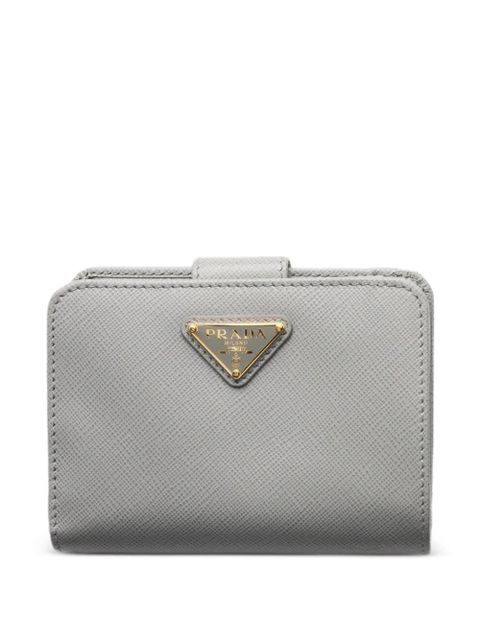 Prada small saffiano leather wallet - Grey - zdjęcie produktu nr 1