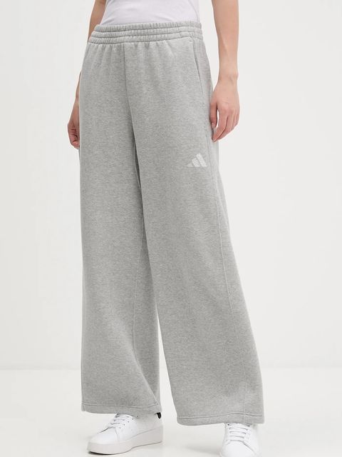 adidas spodnie dresowe All Szn Holiday damskie kolor szary gładkie JV5758 - zdjęcie produktu nr 1