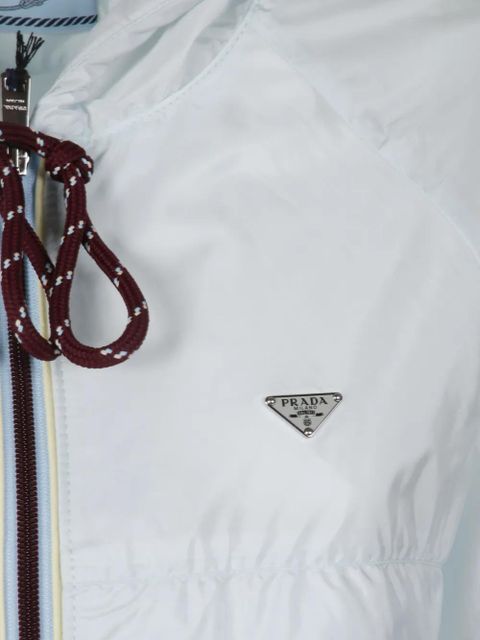 Prada hooded oversized jacket - White
