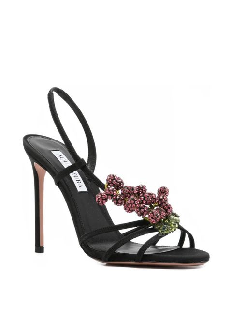 Aquazzura beaded strap heeled sandals - Black - zdjęcie produktu nr 2